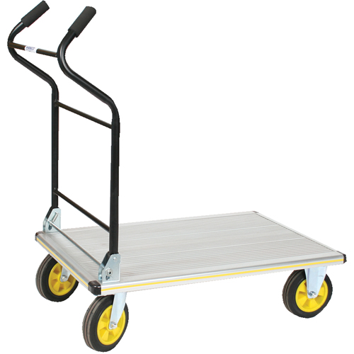 Folding Ergo-Handle Platform Truck, Aluminum, 660 lbs., 35-1/2" L x 24" W, 41" High Chandler Sales