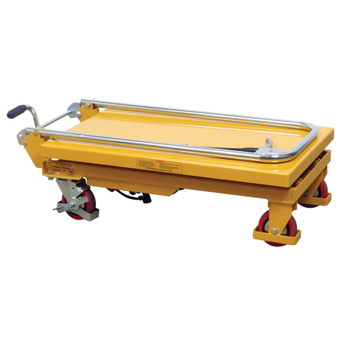 Hydraulic Scissor Lift Table, 17.75" L x 27.5" W/27-1/2" L x 17-3/4" W, Steel, 330 lbs. Capacity Chandler Sales
