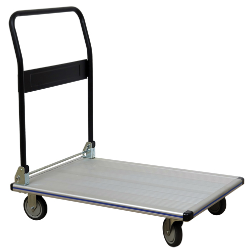 Chariot &agrave; plateforme avec poign&eacute;e pliante, Aluminium, 350 lb, 29" lo x 18-1/2" la, Hauteur 34-1/2" Chandler Sales