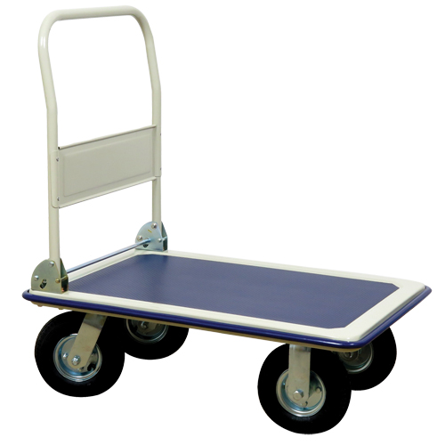 Chariot &agrave; plateforme avec poign&eacute;e pliante, Acier, 660 lb, 35" lo x 23" la, Hauteur 43,5" Chandler Sales