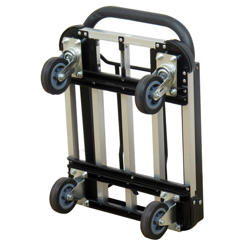 Folding Handle Platform Truck, Aluminum, 300 lbs., 28" L x 16" W, 37.75" High Chandler Sales