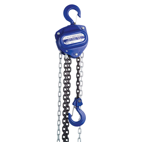 Chain Hoist, 10' Lift, 3000 lbs. (1.5 tons) Capacity, Load Chain Grade 80 Chain Chandler Sales