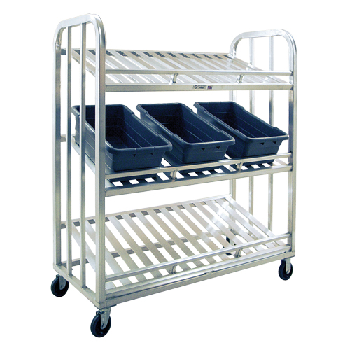 Chariot de pr&eacute;paration, 3 Tiers, 59" la x 67-1/2" h x 26" p, Capacit&eacute; 1000 lb Chandler Sales
