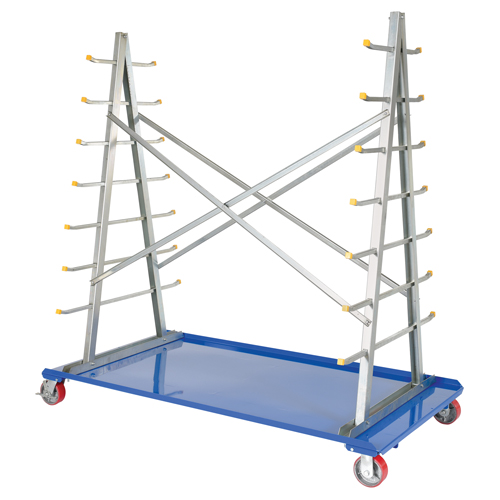 Chariot &agrave; cadre en A pour barres et tuyaux, Acier, 36-3/4" la x 73-3/4" p x 72-1/2" h, Capacit&eacute; de 2000 lb Chandler Sales