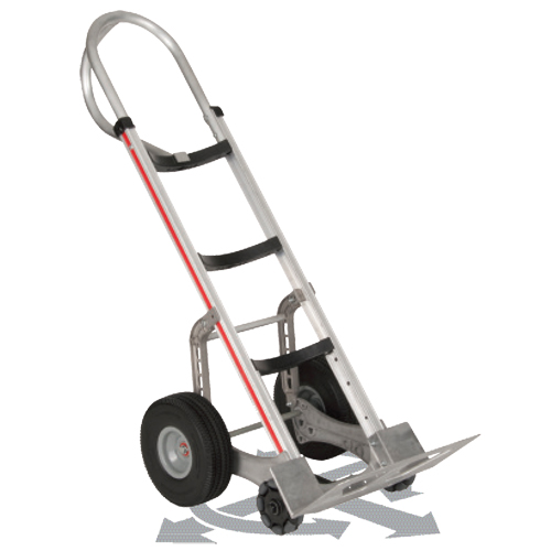 Self-Stabilizing Hand Truck, P-Handle Handle, Aluminum, 55'' Height, 500 lbs. Capacity Chandler Sales