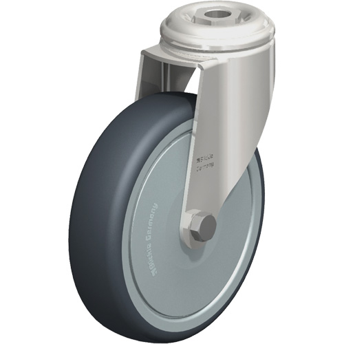 Stainless Steel Thermoplastic Elastomer Caster, Swivel, 5" (127 mm) Dia., 265 lbs. (120 kg.) Capacity Chandler Sales
