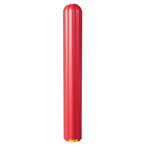 Ribbed Bollard Cover, 8" Dia. x 56" L, Red Chandler Sales
