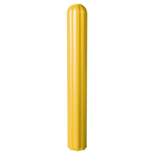 Ribbed Bollard Cover, 4" Dia. x 56" L, Yellow Chandler Sales