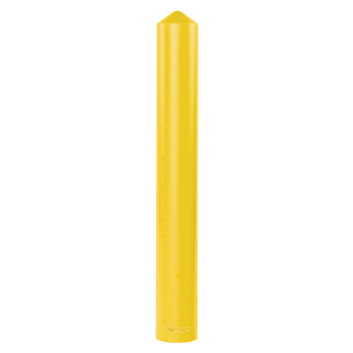 Smooth Bollard Cover, 4" Dia. x 56" L, Yellow Chandler Sales
