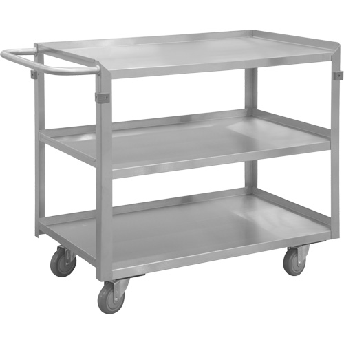 Chariot avec tablettes de calibre industriel, 3 Tiers, 22-1/2" la x 34" h x 42-7/16" p, Capacit&eacute; 600 lb Chandler Sales