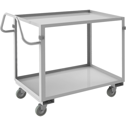 Chariot avec tablettes de calibre industriel, 2 Tiers, 22-1/2" la x 36-1/2" h x 42-7/16" p, Capacit&eacute; 600 lb Chandler Sales