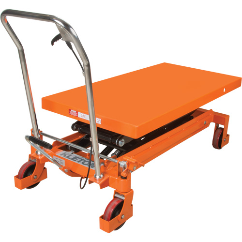 Table &eacute;l&eacute;vatrice &agrave; ciseaux hydraulique, 48" lo x 24" la, Acier, Capacit&eacute; 1540 lb Chandler Sales