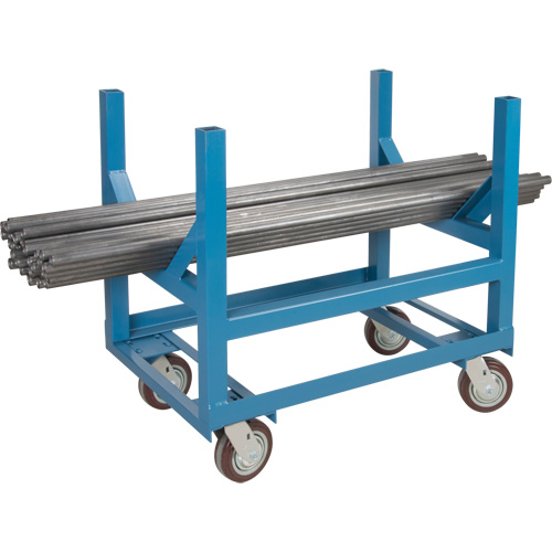 Pipe & Bar Cradle Truck, 36" L x 24" W x 34" H, 2500 lbs. Capacity, Polyurethane Wheels Chandler Sales