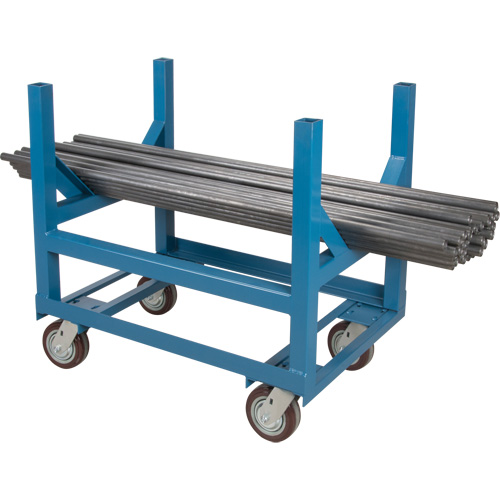 Pipe & Bar Cradle Truck, 36" L x 24" W x 34" H, 2500 lbs. Capacity, Polyurethane Wheels Chandler Sales