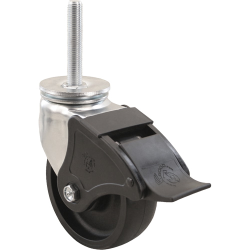 Emaxx RollX Wow Caster, Swivel with Brake, 8" (203.2 mm) Dia., 1200 lbs. (544.3 kg.) Capacity Chandler Sales