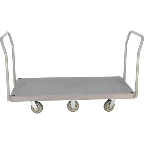Chariot &agrave; plateforme en plastique robuste, 60" lo x 30" la, 3000 lb cap, Roues Polyur&eacute;thane Chandler Sales
