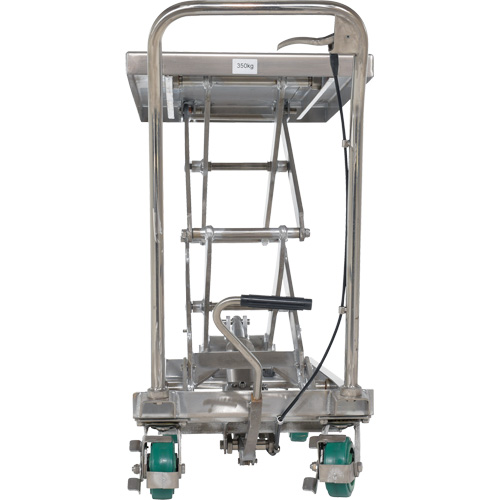 Table &eacute;l&eacute;vatrice hydraulique manuelle &agrave; ciseaux, 36-1/4" lo x 19-3/8" la, Acier inoxydable, Capacit&eacute; 600 lb Chandler Sales