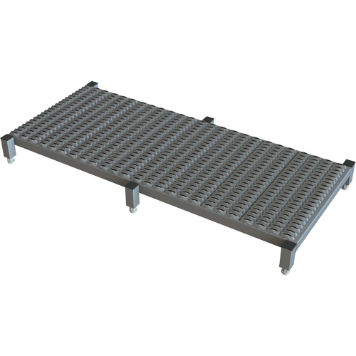 Adjustable Height One-Step Work Platform, 24" W x 59" D, 800 lbs. Capacity, All-Welded Chandler Sales