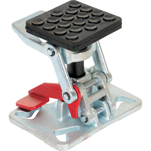 Heavy-Duty Adjustable Height Floor Lock, 8" Extended Height, 5-1/2" Retracted Height, Steel Chandler Sales