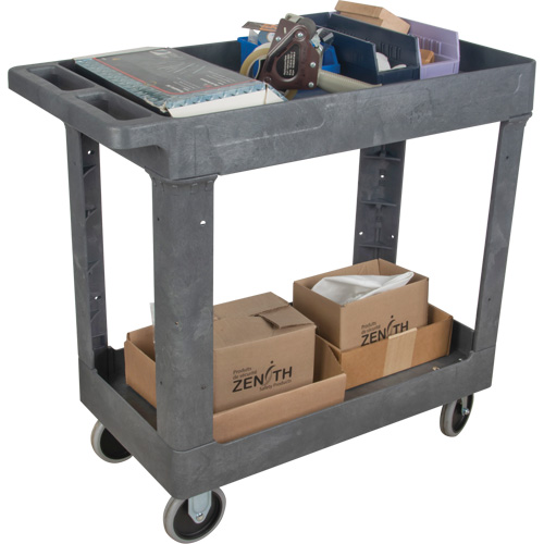 Utility Service Cart, 2 Tiers, 16-1/2" x 32-1/2" x 34-1/2", 550 lbs. Capacity Chandler Sales