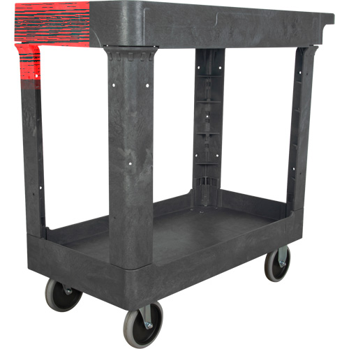 Utility Service Cart, 2 Tiers, 16-1/2" x 32-1/2" x 34-1/2", 550 lbs. Capacity Chandler Sales