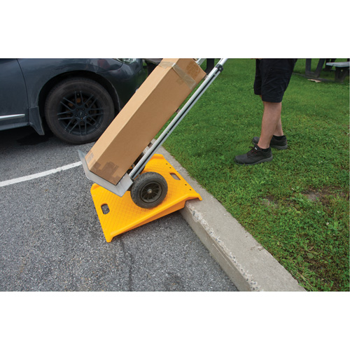 Portable Poly Hand Truck Curb Ramp, 1000 lbs. Capacity, 27" W x 27" L Chandler Sales