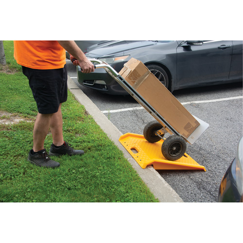 Portable Poly Hand Truck Curb Ramp, 1000 lbs. Capacity, 27" W x 27" L Chandler Sales