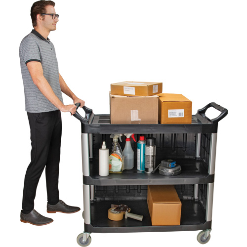 Chariot utilitaire, 3 tiers, 19-3/4" x 37-1/2" x 40-1/4", Capacit&eacute; 250 lb Chandler Sales