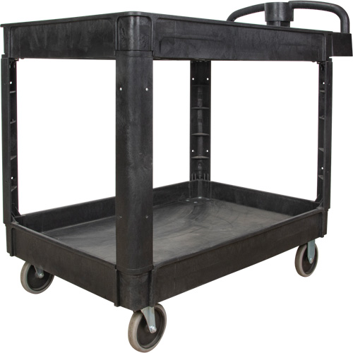 Utility Cart, 2 Tiers, 25-5/8" x 33-1/2" x 43-3/4", 550 lbs. Capacity Chandler Sales