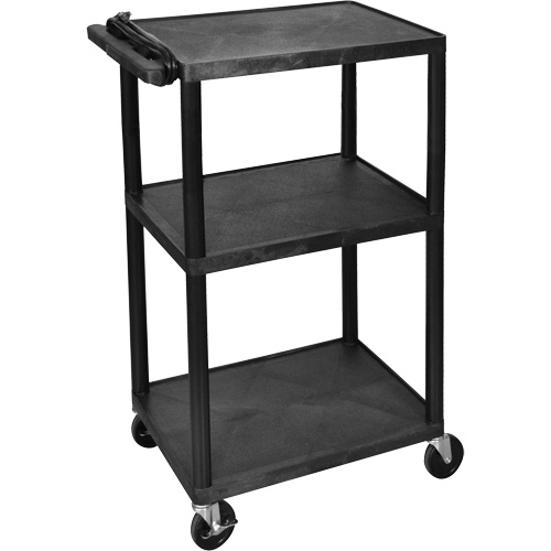 Electric Utility Cart, 3 Tiers, 24" x 42" x 18", 300 lbs. Capacity Chandler Sales