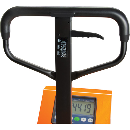 Digital Scale Pallet Truck, 44.5" L x 27.75" W, 4400 lbs. Cap. Chandler Sales