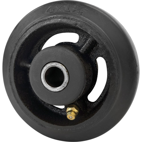 Roue en caoutchouc moul&eacute;, 4" (102 mm) dia. x 1-1/2" (38 mm) la, Capacit&eacute; de 350 lb (158 kg) Chandler Sales