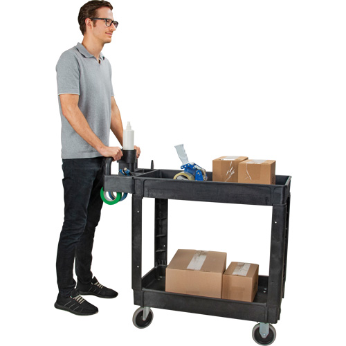 Chariot utilitaire, 2 tiers, 17-1/8" x 33-1/2" x 37-5/8", Capacit&eacute; 550 lb Chandler Sales