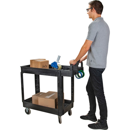 Chariot utilitaire, 2 tiers, 17-1/8" x 33-1/2" x 37-5/8", Capacit&eacute; 550 lb Chandler Sales