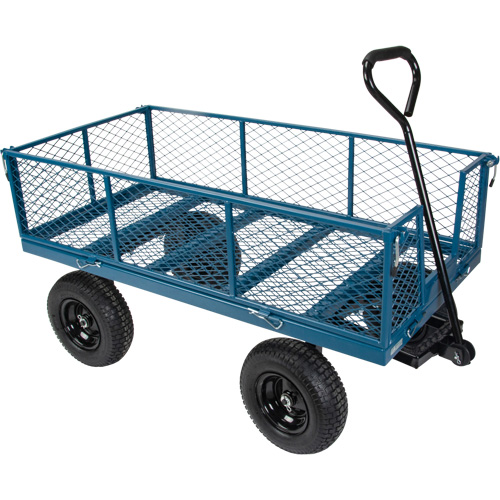 Wagon avec c&ocirc;t&eacute;s rabattables, 24" la x 48" la x Capacit&eacute; 800 lb Chandler Sales