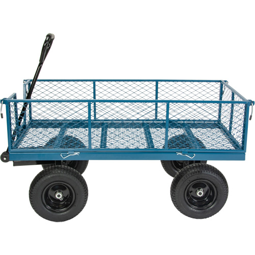 Wagon avec c&ocirc;t&eacute;s rabattables, 24" la x 48" la x Capacit&eacute; 800 lb Chandler Sales
