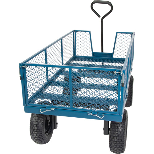 Wagon avec c&ocirc;t&eacute;s rabattables, 24" la x 48" la x Capacit&eacute; 800 lb Chandler Sales