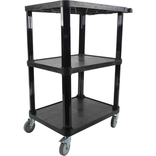 Chariot utilitaire avec tablette plate, 3 tiers, 18-1/8" x 37-3/8" x 27-3/4", Capacit&eacute; 330 lb Chandler Sales