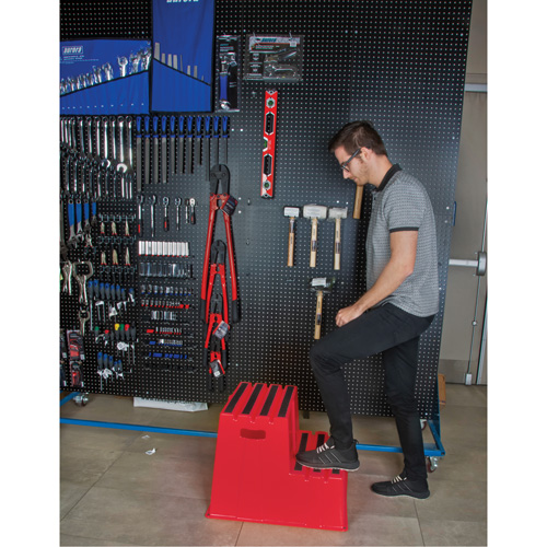 Industrial Step Stool, 2 Steps, 26" x 22-7/16" x 19-11/16" High Chandler Sales