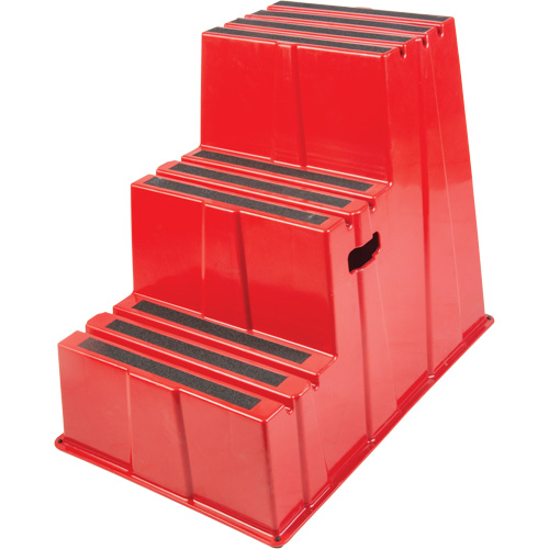 Industrial Step Stool, 3 Steps, 34-13/16" x 22-7/16" x 28-1/2" High Chandler Sales
