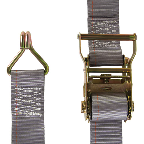 Tendeur d'arrimage utilitaire robuste, Crochet en J, 2" la x 16' lo, Charge d'utilisation 500 lb (227 kg) Chandler Sales