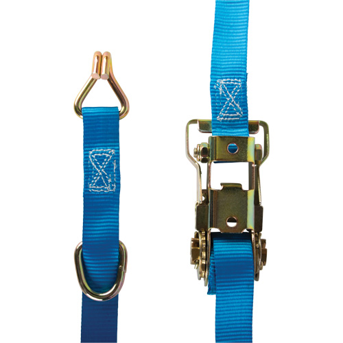 Ratchet Strap, J-Hook, 1" W x 16' L, 835 lbs. (379 kg) WLL Chandler Sales