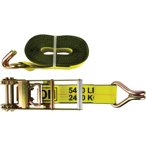 Tendeur d'arrimage pour treuil, Crochet en J, 3" , 30' , Charge d'utilisation max. 5400 lb (2449 kg) Chandler Sales