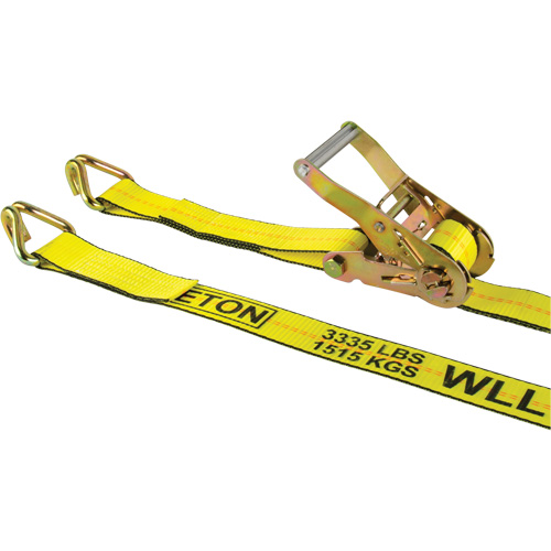 Tendeur d'arrimage pour treuil, Crochet en J, 2" , 30' , Charge d'utilisation max. 3335 lb (1512 kg) Chandler Sales