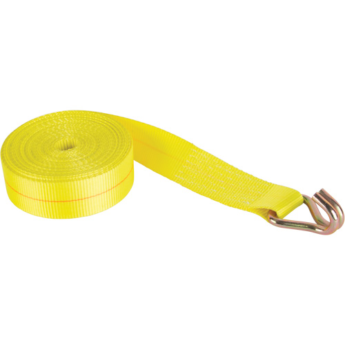 Logistic Strap, J-Hook, 2" W x 30' L, 1670 lbs. (757 kg) Working Load Limit Chandler Sales