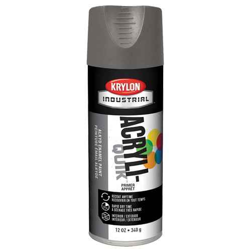 Industrial Acryli-Quik Lacquer, Grey, Very Flat, 12 oz., Aerosol Can Chandler Sales