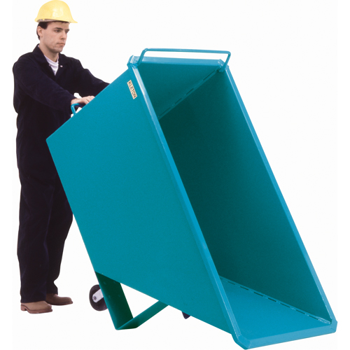 Chariot basculeur en acier, Acier, 1 vg³, Capacit&eacute; de charge de 2000 lb Chandler Sales