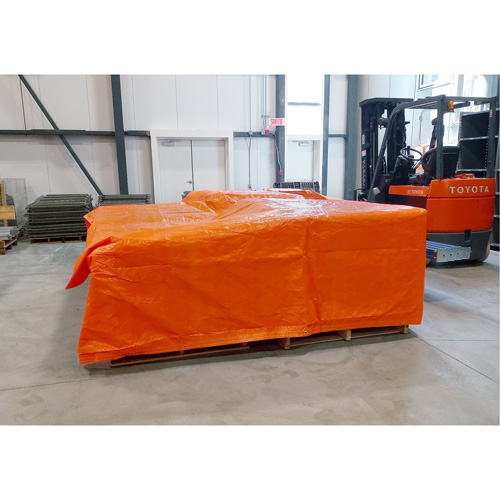 Insulated Tarps, Polyethylene, Orange, 20' x 12' x 8 mils Chandler Sales