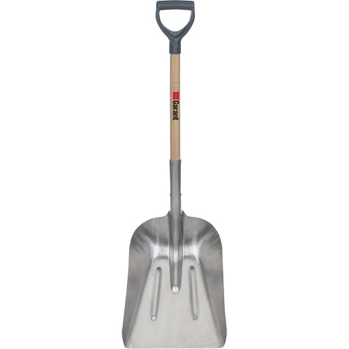 #8 Grain Scoop Shovel, Wood, Aluminum Blade, D-Grip Handle, 29" Length Chandler Sales