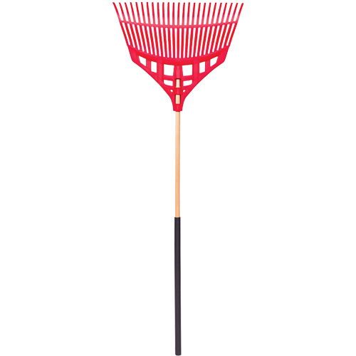 Leaf Rake, 24" Blade, Wood Handle, Plastic Blade Chandler Sales